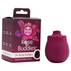   Skins Rose Flutterz - klitorisstimulator med uppladdningsbart batteri (lila)