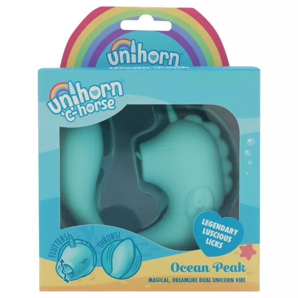 Unihorn C-Horse - G-punkts- och klitorisstimulerande vibrator (turkos)