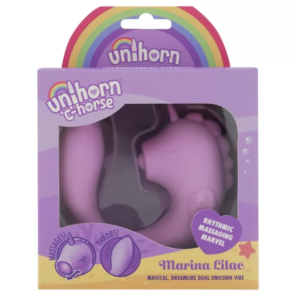 Unihorn C-Horse - G‑punkts- och klitorisstimulerande vibrator (lila)