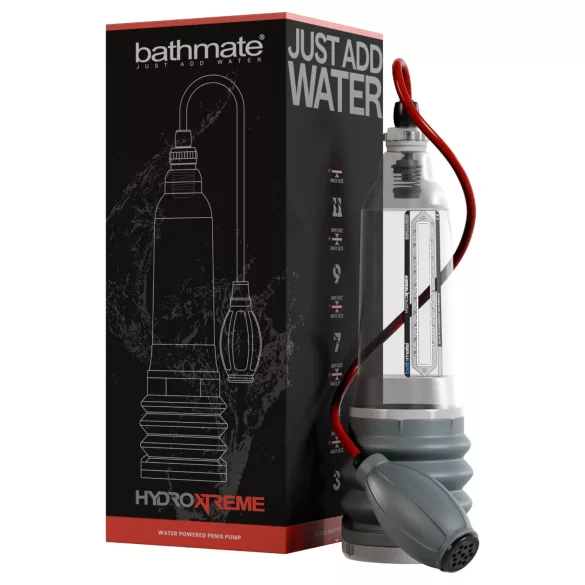 Bathmate HydroXtreme 9 - hydropumpa utan tillbehör (transparent)