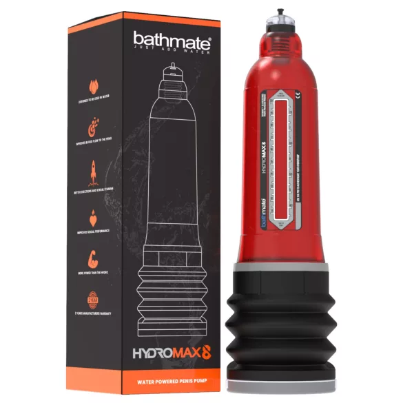 Bathmate Hydromax8 - hydropump (röd)