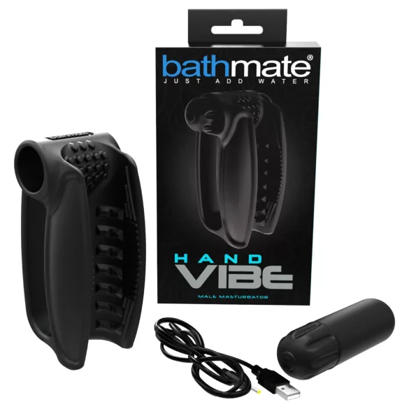 Bathmate Hand Vibe - uppladdningsbar handvibrator (svart)