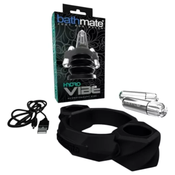 Bathmate Hydro Vibe - vibratorring för hydroterapi - svart