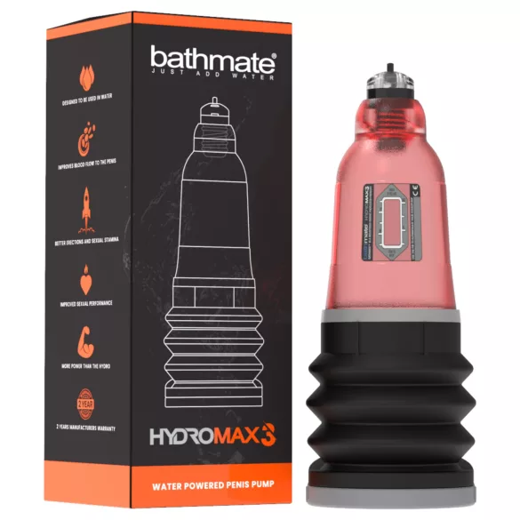 Bathmate Hydromax3 - hydropump (röd)