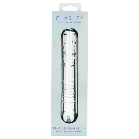 Clarity - dubbeldildo glas - transparent