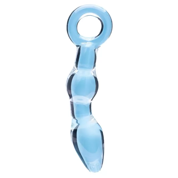 Clarity Utopian Mystique - räfflad analsexleksak i glas (transparent)