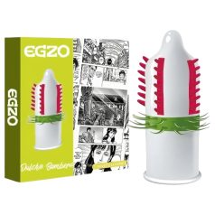   Egzo Dulche Bombero - kondom med piggar - stimulerande - 1 st
