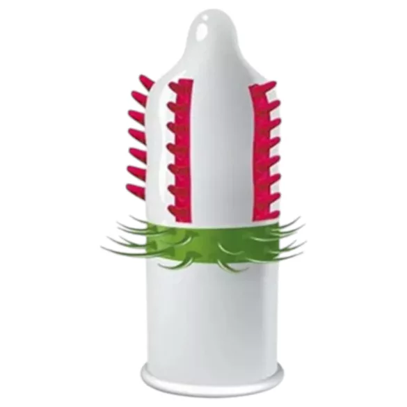 Egzo Dulche Bombero - kondom med piggar - stimulerande - 1 st