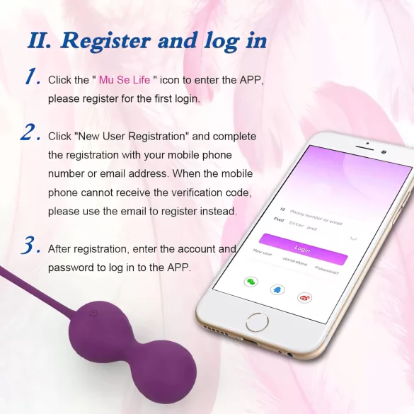 Lonely Winni - App-styrt vibrerande ägg (rosa)