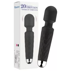  Lonely - vibrator med massagefunktion - 20 funktioner - uppladdningsbar - svart