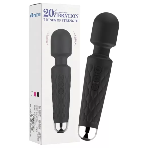Lonely - vibrator med massagefunktion - 20 funktioner - uppladdningsbar - svart