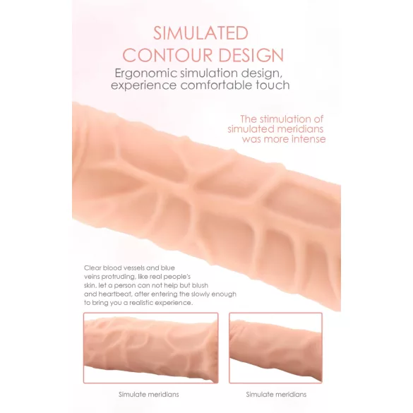 Lonely Max - realistisk vibrator - 17 cm - hudfärgad