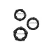 Lonely Stay Hard - penisring set - 3-pack - svart