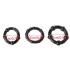 Lonely Stay Hard - penisring set - 3-pack - svart