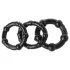 Lonely Stay Hard - penisring set - 3-pack - svart