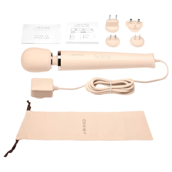 le Wand - massagevibrator med sladd - exklusiv - beige
