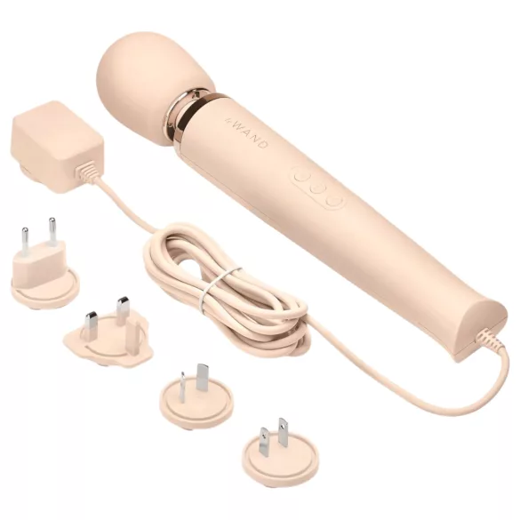 le Wand - massagevibrator med sladd - exklusiv - beige