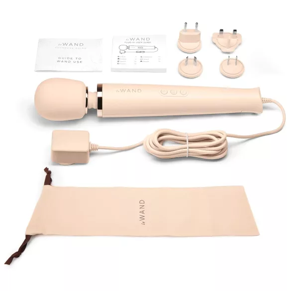 le Wand - massagevibrator med sladd - exklusiv - beige