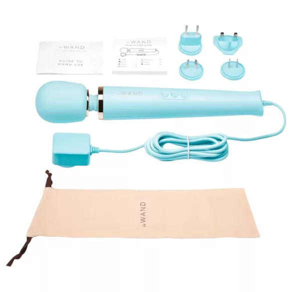 le Wand - massagevibrator - nätansluten - blå