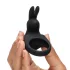 Happyrabbit - penisring med vibrator - uppladdningsbar - svart