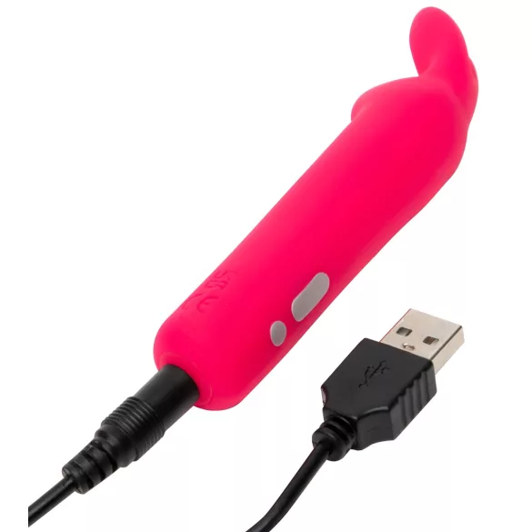 Happyrabbit - vibratorbullet - kanindesign - uppladdningsbar silikon rosa
