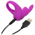 Happyrabbit - penisring med vibrator - uppladdningsbar - lila