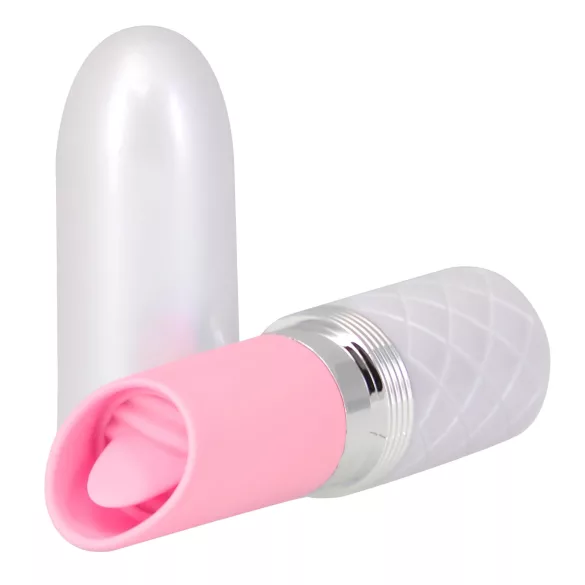 Pillow Talk Lusty - stavvibrator med tungform - uppladdningsbar - rosa