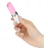 Pillow Talk Lusty - stavvibrator med tungform - uppladdningsbar - rosa