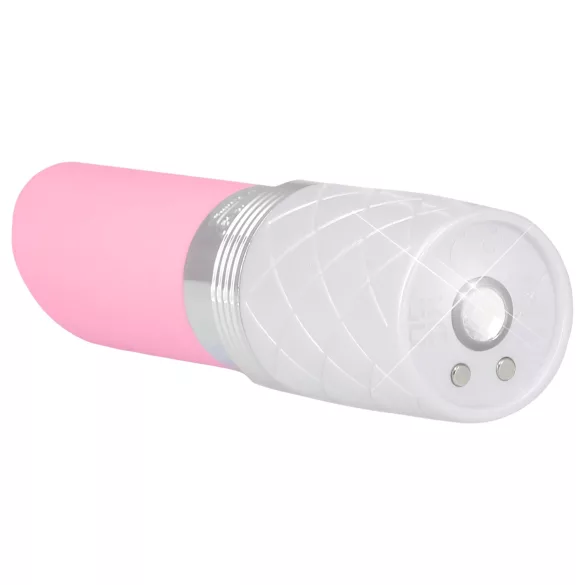 Pillow Talk Lusty - stavvibrator med tungform - uppladdningsbar - rosa