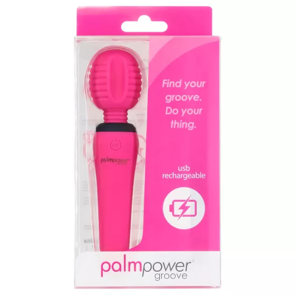 PalmPower groove - massagevibrator med batteri - rosa