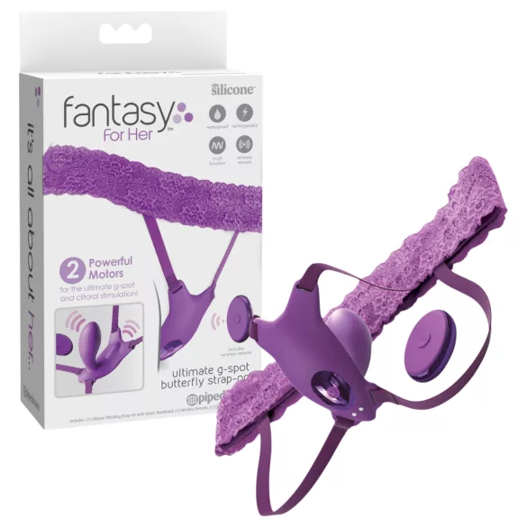 Pipedream Fantasy For Her - bärbar vibrator med inbyggd G-punkt-stimulator (lila)