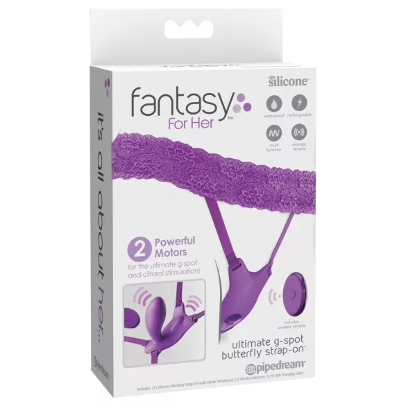 Pipedream Fantasy For Her - bärbar vibrator med inbyggd G-punkt-stimulator (lila)