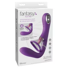   Fantasy For Her - G-punkt och klitorisstimulator vibrator med 4 motorer - lila
