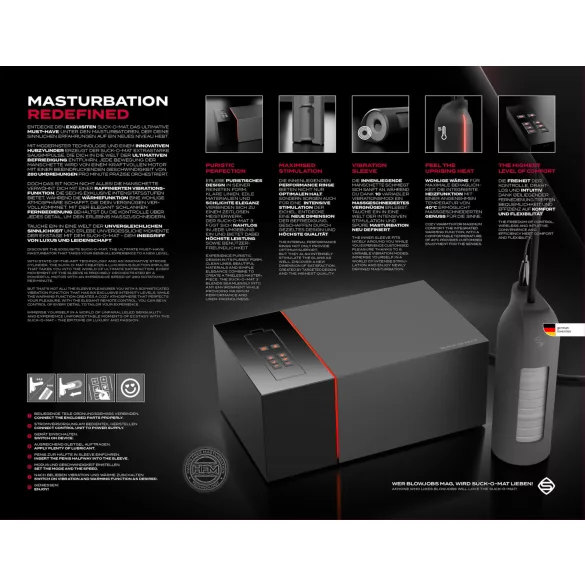 Suck-O-Mat 3.0 - automatisk masturbator - nätadapter