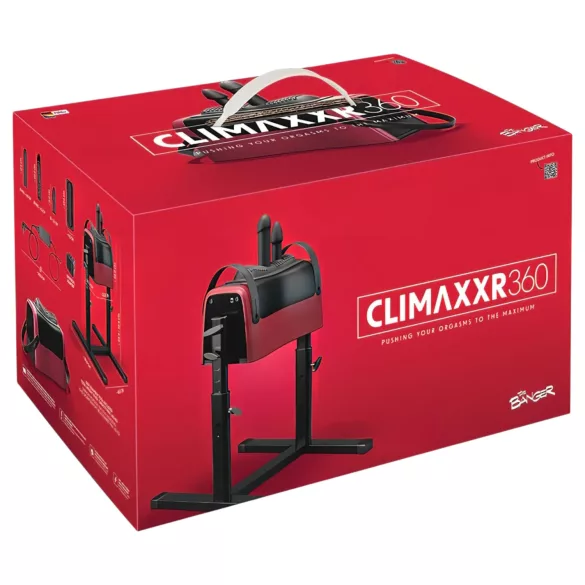 The Banger CLIMAXXR360 - nätansluten sexmaskin med 360°-säte och 2 motorer
