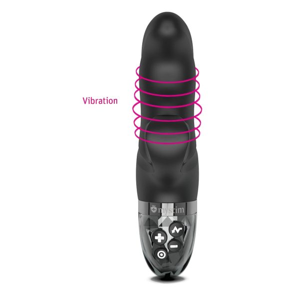 mystim Hop Hop Bob E-Stim - uppladdningsbar elektro vibrator (svart)