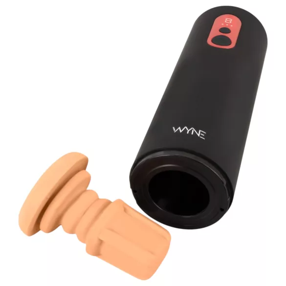WYNE 08 upp‑och‑ned‑rörlig pulserande masturbator med LED‑display