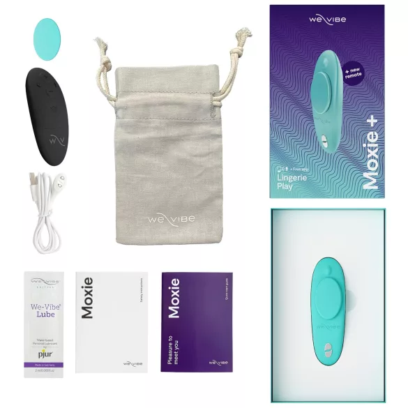 We-Vibe Moxie+ - trådlös, smart klitorisstimulator (turkos)