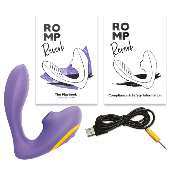 ROMP Reverb - lufttryck G-punkt vibrator - 2i1 - lila