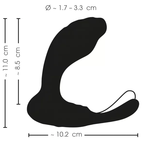 Smile - G-punkts- och P-punktsvibrator - svart