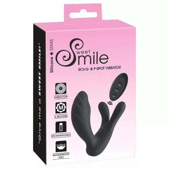 Smile - G-punkts- och P-punktsvibrator - svart