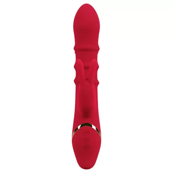 You2Toys Rabbit - rabbitvibrator med rörlig ring - röd