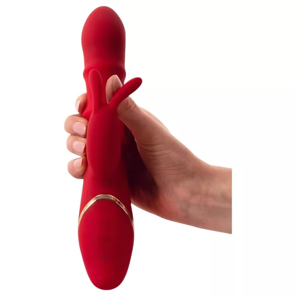 You2Toys Rabbit - rabbitvibrator med rörlig ring - röd