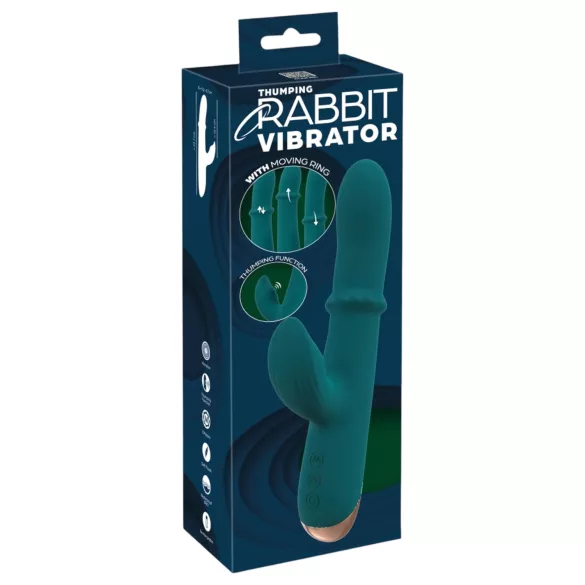 You2Toys - vibratorring med rabbit - turkos