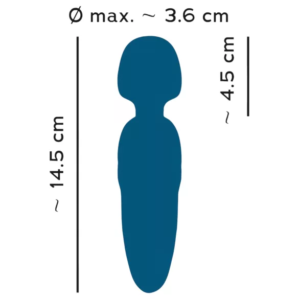 You2Toys Petite - massagevibrator uppladdningsbar blå