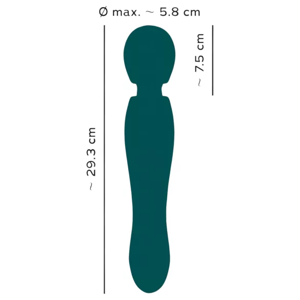You2Toys Grande - uppladdningsbar vibrator - massagestav - grön