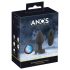 ANOS - lysande, vibrerande analplugg (svart)