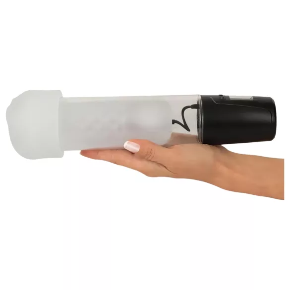 Mister Boner - uppladdningsbar, automatisk penispump (svart-transparent)