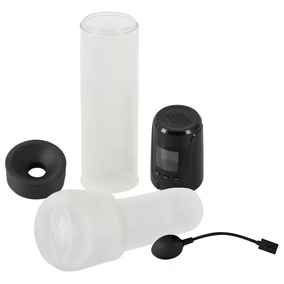 Mister Boner - uppladdningsbar, automatisk penispump (svart-transparent)