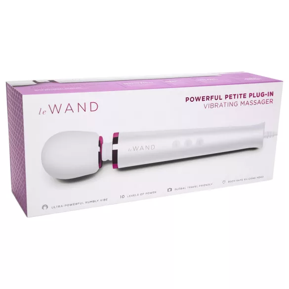 Le Wand Petite Plug-In - stavmassageapparat vibrator - vit